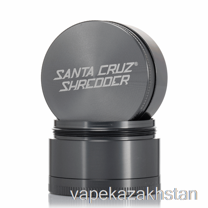 Vape Disposable Santa Cruz Shredder 2.2inch Medium 4-Piece Grinder Grey (53mm)